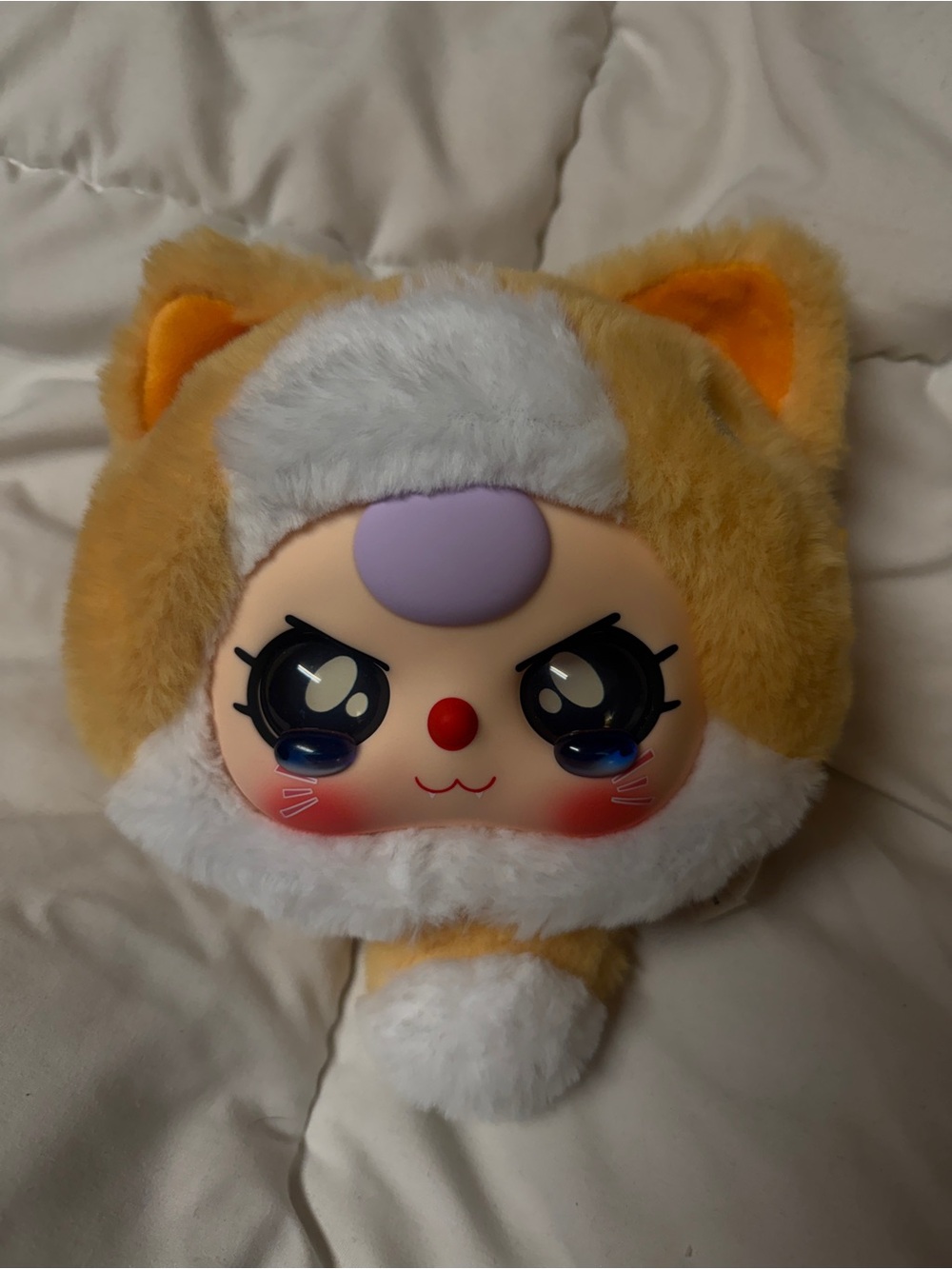 Baby Three (BB3) Fortune Cat plush zipper bag